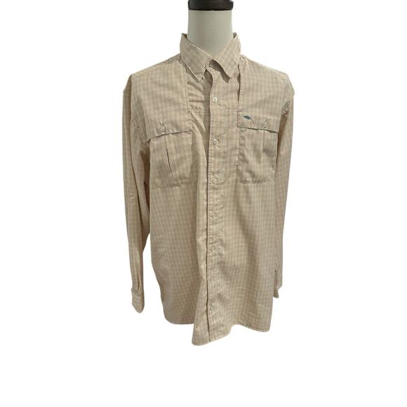 Bob Timberlake Men's Button down Top  Yellow Orange XLT  Tall Long Sleeve - Picture 1 of 6